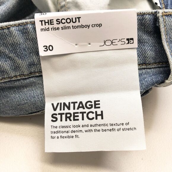 Joe’s Women’s THE SCOUT Mid Rise Slim Tomboy Cropped Jeans Sz 30 TLGTWZ5992 - Picture 12 of 13